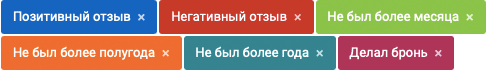 Теги с отзывами